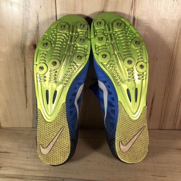 Nike Zoom LJ 4 Shoes Mens 10.5 Blue Long Jump Track Athletic Running Performance - Picture 9 of 11